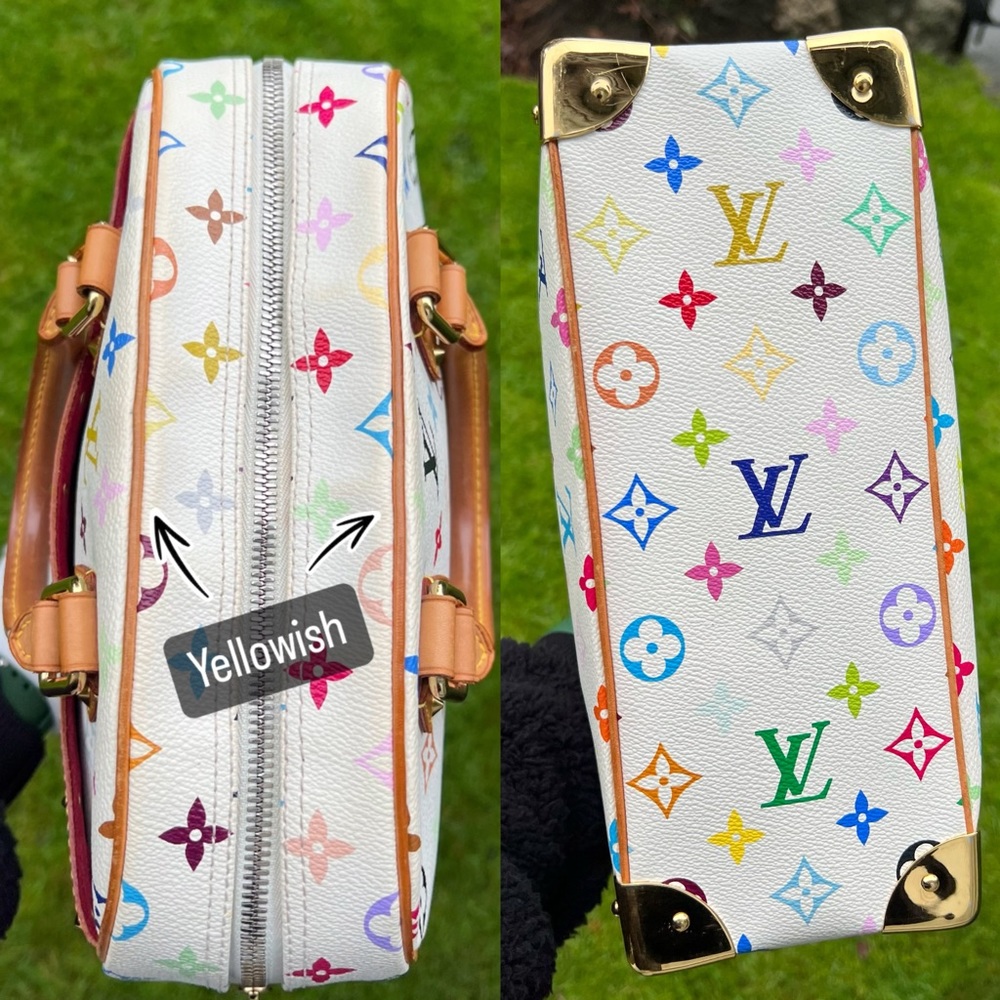 âSOLDâLouis Vuitton multicolor Trouville in white - Picture 7 of 15
